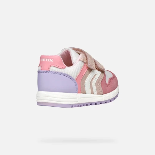 ALBEN BABY Rose Sneakers for Baby Girls Size 23 Breathable Lightweight Suede and Mesh Design Retro Style Comfortable for Little Feet - Geox - Image 3