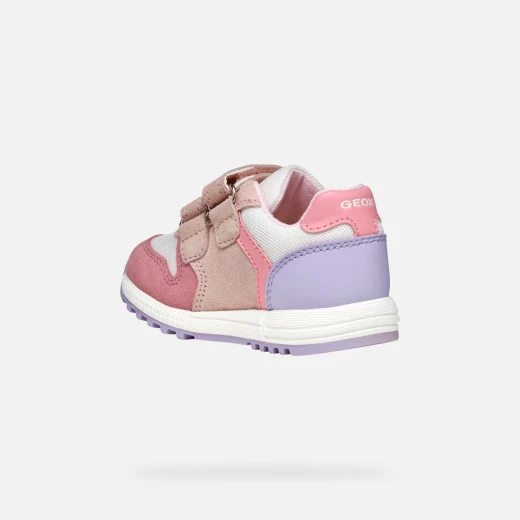 ALBEN BABY Rose Sneakers for Baby Girls Size 23 Breathable Lightweight Suede and Mesh Design Retro Style Comfortable for Little Feet - Geox - Image 7