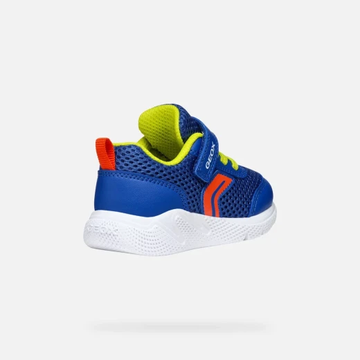 Geox Sprintye Baby Boys' Sneakers Royal Blue Mesh Breathable Low Cut Running Style Shoes Size 23 Comfortable Lightweight Design for Active Little Feet - Geox - Image 5
