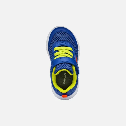 Geox Sprintye Baby Boys' Sneakers Royal Blue Mesh Breathable Low Cut Running Style Shoes Size 23 Comfortable Lightweight Design for Active Little Feet - Geox - Image 6