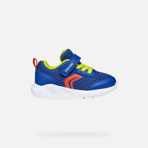 Geox Sprintye Baby Boys' Sneakers Royal Blue Mesh Breathable Low Cut Running Style Shoes Size 23 Comfortable Lightweight Design for Active Little Feet - Geox - Image 8