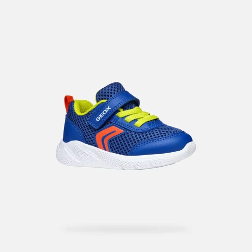 Geox Sprintye Baby Boys' Sneakers Royal Blue Mesh Breathable Low Cut Running Style Shoes Size 23 Comfortable Lightweight Design for Active Little Feet - Geox - Image 9