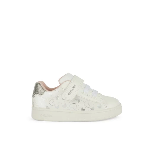Geox Eclyper Baby Girls Sneakers White 22 Comfortable Breathable Low Cut Tennis Court Vibe Leather Effect Glitter Patent Leather Effect Easy Exchange Fast Delivery Geox Eclyper Baby Girls Sneakers White 22 Comfortable Breathable Low Cut Tennis Court Vibe Leather Effect Glitter Patent Leather Effect Easy Exchange Fast Delivery