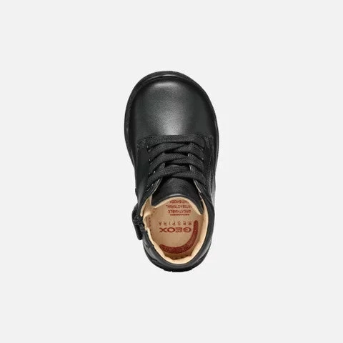 Geox Macchia Baby First Steps Sneakers Black Nappa Leather 21 - Geox - Image 6