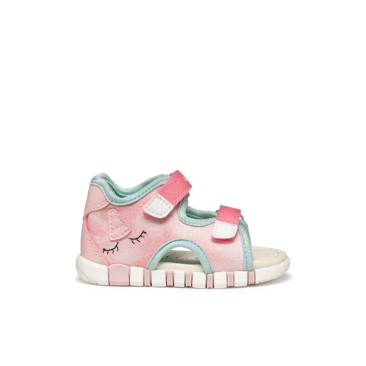 Iupidoo Baby Sandal Salmon, Flexible Cushioned First Steps for Baby Girls, Hi-Shine Fabric and Leather Effect, Size 24, Sporty Casual Vibe Iupidoo Baby Sandal Salmon, Flexible Cushioned First Steps for Baby Girls, Hi-Shine Fabric and Leather Effect, Size 24, Sporty Casual Vibe