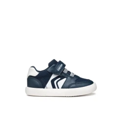 GISLI Baby Boys' Navy Blue Lightweight Breathable Sneakers with Leather Effect and Canvas Construction, Sporty Low Cut Design, Size 22, Perfect for Casual Wear and Everyday Comfort
