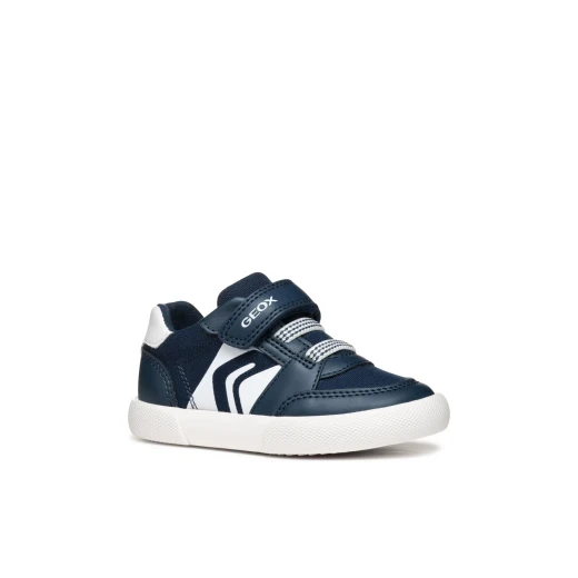 GISLI BABY Navy Sneakers for Baby Boys Size 25 Lightweight Breathable Low Cut Casual Shoes Sporty Dynamic Energy Leather Effect Canvas Upper Stylish Comfort for Little Feet - Gisli - Image 4