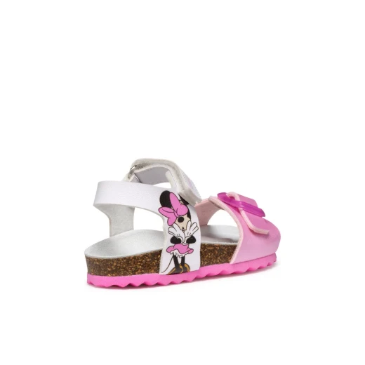 Geox Chalki Baby Sandals White Size 26 Open Toe Breathable Anatomic Design with Disney Collaboration for Baby Girls Pearlescent Nubuck Effect - Geox - Image 3