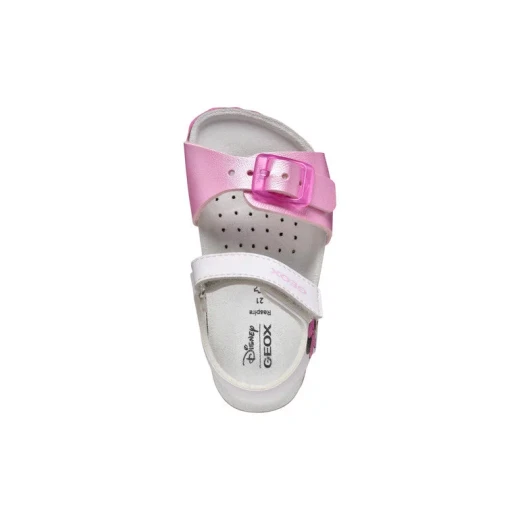 Geox Chalki Baby Sandals White 24, Breathable Open Toe for Girls - Geox - Image 9
