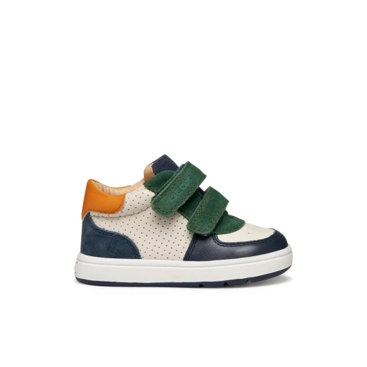 Biglia Baby First Steps Sneakers Green Nappa Leather and Suede Mid Cut Design for Baby Boys Size 23 Italian Podiatrist Approved Comfortable and Stylish - Geox - Image 2