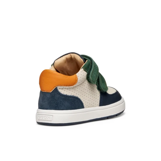 Biglia Baby First Steps Sneakers Green Nappa Leather and Suede Mid Cut Design for Baby Boys Size 23 Italian Podiatrist Approved Comfortable and Stylish - Geox - Image 4