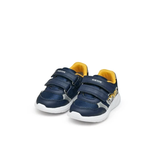 Geox Sprintye Baby Sneakers Navy Blue 22 Low Cut Breathable Mesh and Leather Effect Baby Boy Shoes Comfortable Running Shoe Aesthetic Modern Design SKU B554UB.01454.C4229 - Geox - Image 16