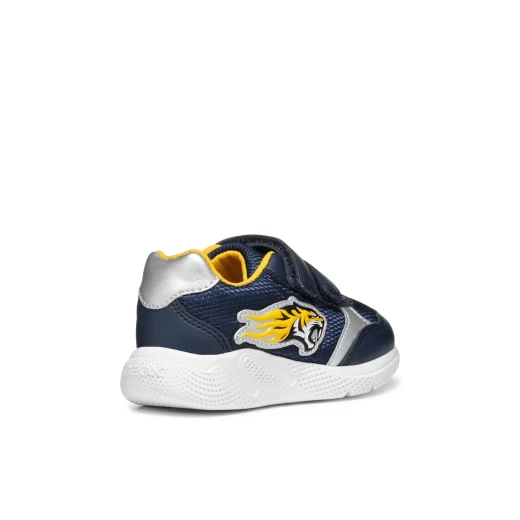 Geox Sprintye Baby Sneakers Navy Blue 22 Low Cut Breathable Mesh and Leather Effect Baby Boy Shoes Comfortable Running Shoe Aesthetic Modern Design SKU B554UB.01454.C4229 - Geox - Image 6