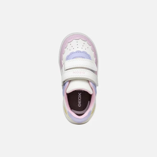 Eclyper Baby Girls' Low Cut Sneakers White Leather Effect 25 - Geox - Image 6