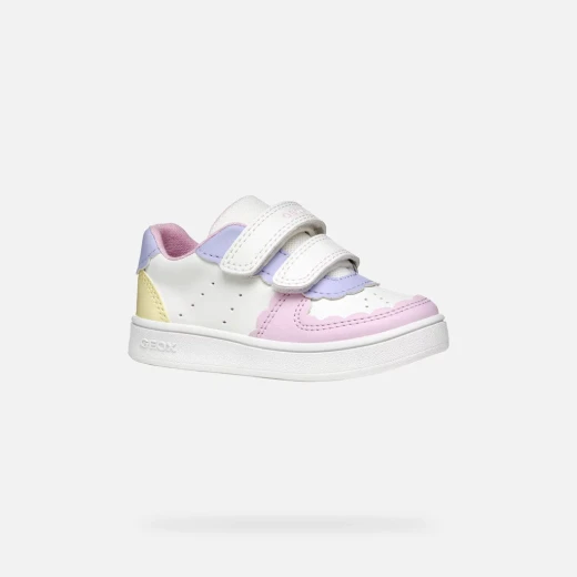 Eclyper Baby Girls' Low Cut Sneakers White Leather Effect 25 - Geox - Image 9