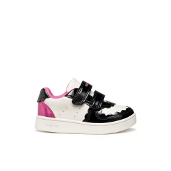 Eclyper Baby Girls Sneakers White Patent Leather Effect Sporty Design for Daily Wear Size 27 Crafted from Leather Effect Material Perfect for Little Feet