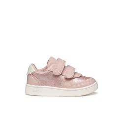 Eclyper Baby Girls' Sneakers Rose Pearlescent Leather Effect Casual Sporty Design Size 23 Comfortable for Everyday Play B555MA.054AJ.C8172