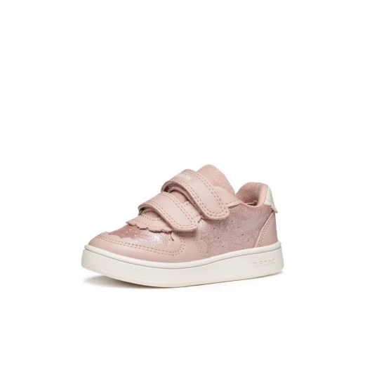 Eclyper Baby Girls' Sneakers Rose Pearlescent Leather Effect Casual Sporty Design Size 24 Comfortable for Everyday Play B555MA.054AJ.C8172 - Image 4