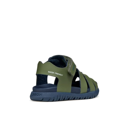 FUSBETTO Baby Boys' Zapito First Steps Sandals Sage Green Canvas and Leather Effect Material Casual Sporty Design Size 22 for Everyday Wear Partnership with Italian Podiatrists - Geox - Image 5