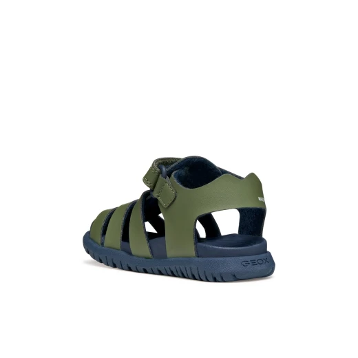FUSBETTO Baby Boys' Zapito First Steps Sandals Sage Green Canvas and Leather Effect Material Casual Sporty Design Size 22 for Everyday Wear Partnership with Italian Podiatrists - Geox - Image 6