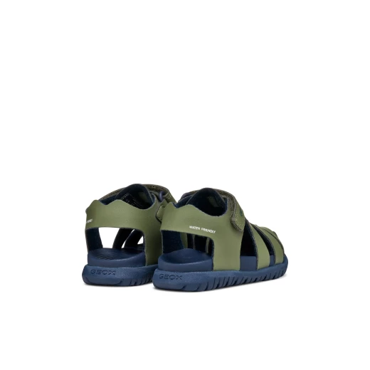FUSBETTO Baby Zapito First Steps Sandals Sage Green Size 26 for Baby Boys Crafted from Canvas and Leather Effect Material Comfortable for Everyday Wear - Geox - Image 8