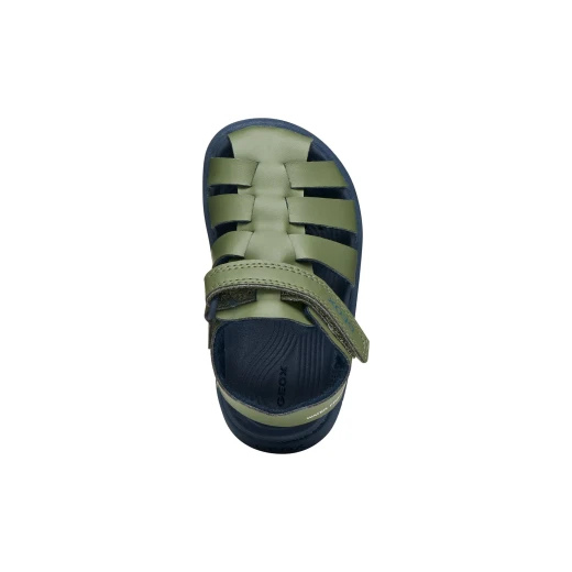 FUSBETTO Baby Zapito First Steps Sandals Sage Green Size 26 for Baby Boys Crafted from Canvas and Leather Effect Material Comfortable for Everyday Wear - Geox - Image 9