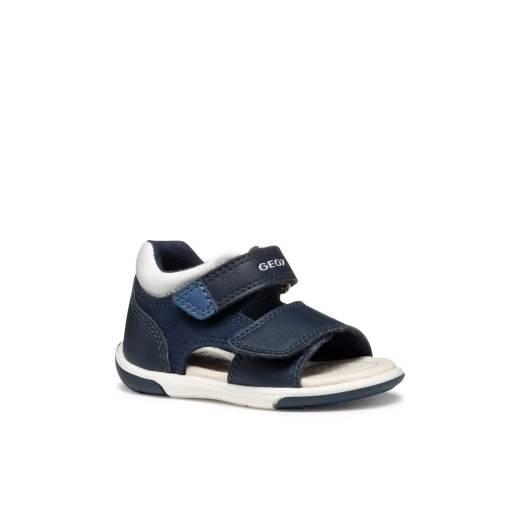 Zapito Baby Boys First Steps Sandals Navy 26 Closed Back Support - Geox - Image 4