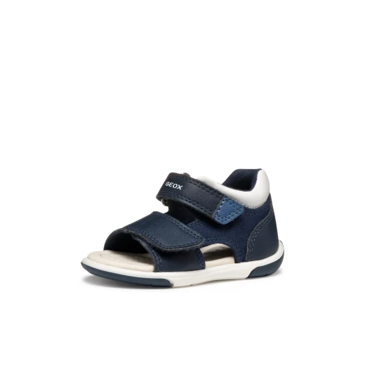 Zapito Baby Boys First Steps Sandals Navy 26 Closed Back Support - Geox - Image 5