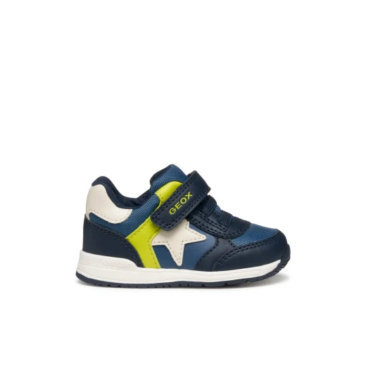 RISHON BABY Navy Lightweight First Steps Sneakers for Baby Boys, Leather Effect & Nylon Construction, Size 23 - Rishon - Image 2