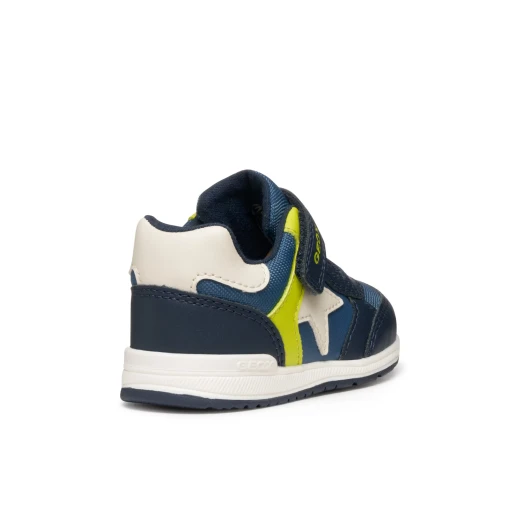 RISHON BABY Navy First Steps Sneakers for Baby Boys Lightweight Breathable Cushioned Sporty Design Nylon and Leather Effect Upper Size 22 for Everyday Comfort and Activity - Geox - Image 5