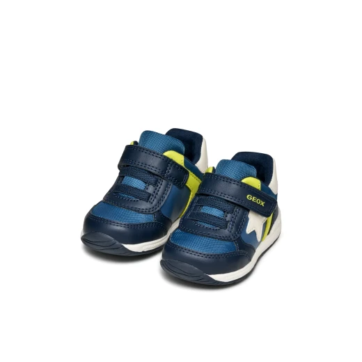 RISHON BABY Navy First Steps Sneakers for Baby Boys Lightweight Breathable Cushioned Sporty Design Nylon and Leather Effect Upper Size 22 for Everyday Comfort and Activity - Geox - Image 7