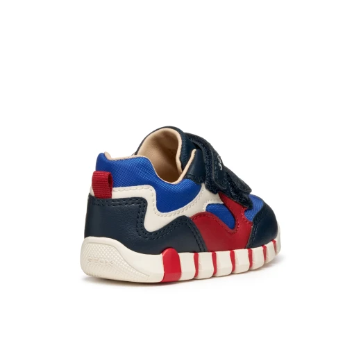 IUPIDOO Baby First Steps Sneaker Navy Blue for Baby Boys 26 with Leather Effect and Nylon Upper Flexy Cushioning Design Comfortable and Stylish for Daily Activities - Geox - Image 4