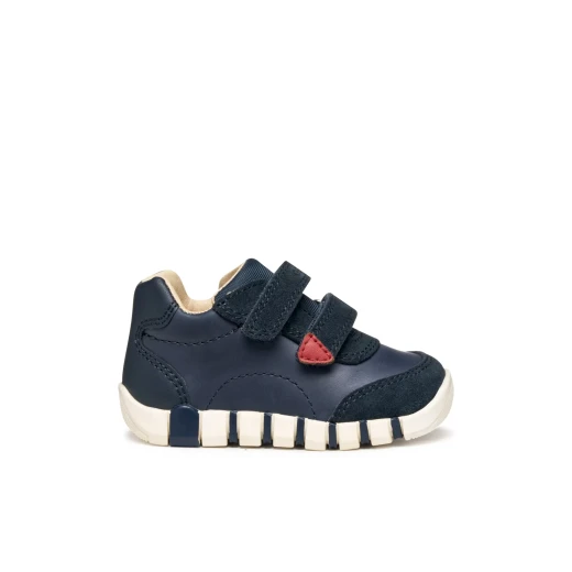 IUPIDOO Baby Boys' Navy Blue Sneakers with Waxed Leather and Suede Upper, Sporty Design, Flexible Sole, and Cushioned Insole, Size 23 for Everyday Wear IUPIDOO Baby Boys' Navy Blue Sneakers with Waxed Leather and Suede Upper, Sporty Design, Flexible Sole, and Cushioned Insole, Size 23 for Everyday Wear