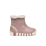 IUPIDOO Baby Girl's First Steps Sneakers ROSE 22 Sporty Design Suede-Like Material Leather Detailing Ideal for Little Explorers Lightweight Comfortable Fit - Iupidoo