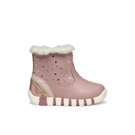 IUPIDOO Baby Girl's First Steps Sneakers ROSE 22 Sporty Design Suede-Like Material Leather Detailing Ideal for Little Explorers Lightweight Comfortable Fit