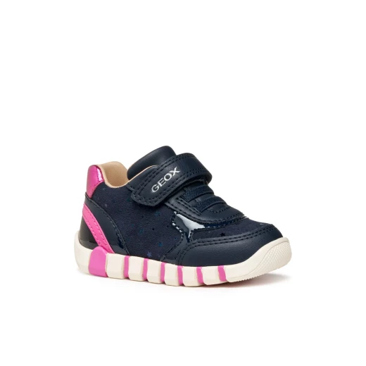 IUPIDOO Baby First Steps Sneakers Navy 25, Suede-Like Material - Iupidoo - Image 3