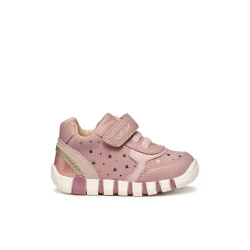 IUPIDOO Baby Girls First Steps Sneakers Rose 26, Suede-Like Material