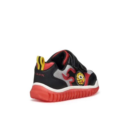 Lightyloo Baby Boys Sneakers Black 22 with LED Lights for Playtime - Geox - Image 4