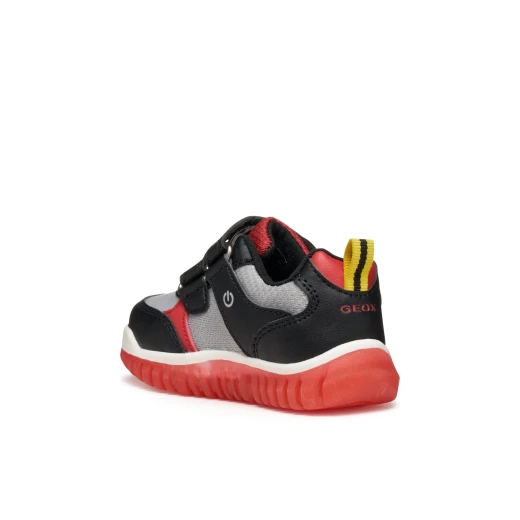 Lightyloo Baby Boys Sneakers Black 22 with LED Lights for Playtime - Geox - Image 5