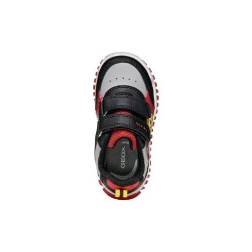 Lightyloo Baby Black Sneakers with Light Up Sole for Boys 23 Size Sporty Design Breathable Mesh and Leather Effect Material Comfortable for Playtime and Everyday Wear - Geox - Image 6