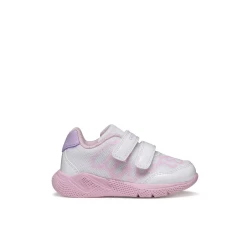 Geox Sprintye Baby Sneakers White 26 Breathable Mesh Running Shoes for Baby Boys Comfortable and Stylish Side Patch Detail in Rubber Coated TPR Material