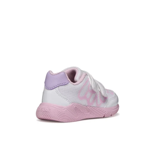 Sprintye Baby Breathable Sneakers for Baby Boys White Mesh and Leather Effect Material Side Patch Detail Comfortable Support for Little Adventures Size 24 - Sprintye - Image 5