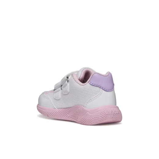 Geox Sprintye Baby Sneakers White 26 Breathable Mesh Running Shoes for Baby Boys Comfortable and Stylish Side Patch Detail in Rubber Coated TPR Material - Geox - Image 6