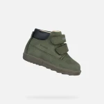 Geox Hynde Baby Dark Green Waterproof Ankle Boots for Boys Size 25 Breathable Design Comfortable Winter Footwear Easy Exchange and Fast Delivery - Geox