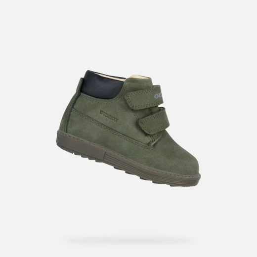 Geox Hynde Baby Waterproof Ankle Boots Dark Green for Boys Size 24 Breathable Cosy Design for Autumn and Winter Weather Fast Delivery and Easy Exchange - Geox - Image 2