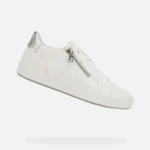 Geox Blomiee Woman Off White Sneakers Breathable Waterproof Membrane 38 European Size Classic Rubber Sole Comfortable All Day Long Easy Exchange - Geox