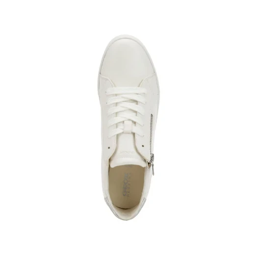 Geox Blomiee Woman Off White Sneakers 39 with Patented Breathable Sole Technology, Waterproof Membrane for All Day Comfort, Easy Exchange at Geox Stores - Geox - Image 5
