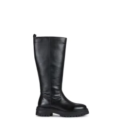 Geox Iridea Woman Black Breathable Waterproof Shoes Size 37, Featuring Patented Perforated Sole Technology for Optimal Comfort and Temperature Regulation, Ideal for Everyday Wear