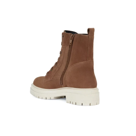 Geox Iridea Woman's Brown Leather Breathable Shoes Size 40 EU with Waterproof Membrane for All Day Comfort and Easy Exchange at Geox Stores - Geox - Image 4