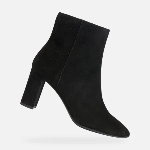 Geox Pheby 80 Woman Ankle Boot Black Suede 36 Comfortable Breathable Boot for Women Formal Occasions Stylish High Heel Elegant Design Fast Delivery Easy Exchange Geox Pheby 80 Woman Ankle Boot Black Suede 36 Comfortable Breathable Boot for Women Formal Occasions Stylish High Heel Elegant Design Fast Delivery Easy Exchange